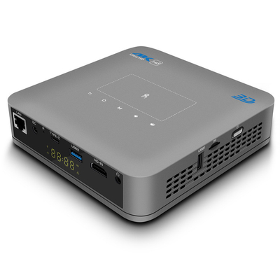 300 Lumens อินพุต HDMI DLP Smart Projector BT 4.2 Electric Focus Android 9.0