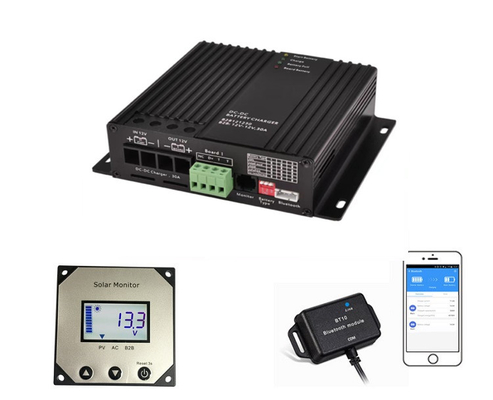 12V 30A DC เครื่องชาร์จแบตเตอรี่ Aluminm วัสดุสำหรับ RV เรือ Yacht