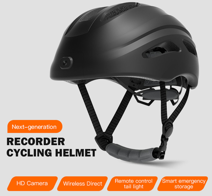 PC EPS Bike Camera Helmet 1080P บันทึกวิดีโอมุมกว้าง 130 องศา