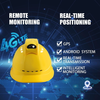 การสตรีมสด ABS Smart Helmet Recorder การป้องกันความปลอดภัยสำหรับไซต์ Constructon