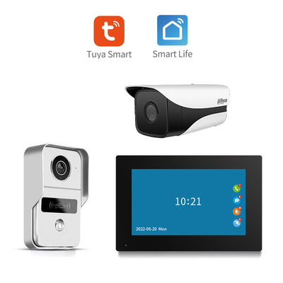 ออดวิดีโอไร้สาย 1080p Wifi 7 นิ้วสายกล้องมองกลางคืน