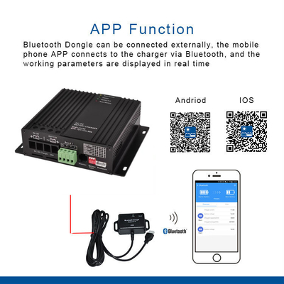 12V 30A DC เครื่องชาร์จแบตเตอรี่ Aluminm วัสดุสำหรับเรือยอชท์ RV
