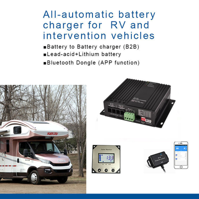12V 30A DC เครื่องชาร์จแบตเตอรี่ Aluminm วัสดุสำหรับเรือยอชท์ RV