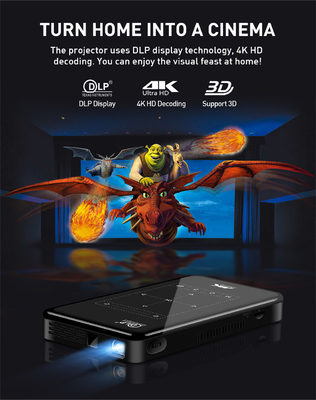 เครื่องฉายวิดีโอแบบพกพา LCD ขนาดภาพ 30-120 นิ้วสำหรับการแสดงโฮมเธียเตอร์