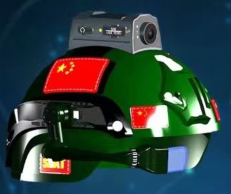 กล้องติดหมวกนิรภัยทางยุทธวิธีทางทหารพร้อมการติดตาม GPS อินเตอร์คอมของปตท