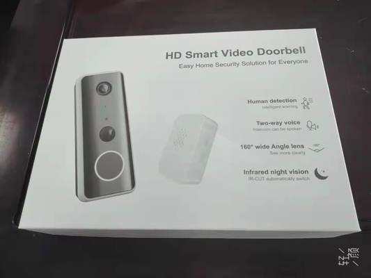 Night Vision WIFI ออดวิดีโอ 4 - 6 เดือนระยะเวลาแบตเตอรี่ที่เก็บข้อมูลบนคลาวด์ / การ์ด Micro SD