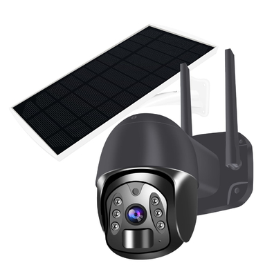 15fps IP66 กล้องพลังแสงอาทิตย์ ถ่ายทอดวีดีโอ Tuya ความปลอดภัยในภายนอก