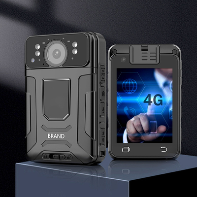 1080P 4G กล้องใส่ร่างกาย มากกว่า 15 ชั่วโมง เวลาบันทึก Mp4 กับ H.264/ H.265 กล้องใส่ร่างกาย
