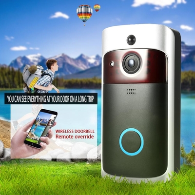 166 องศา Field Of Angle View WIFI วิดีโอ กลองประตู การตรวจจับการเคลื่อนไหว Remote Live View