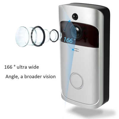การตรวจจับการเคลื่อนไหว การมองเห็นกลางคืน การสนับสนุนสายไร้สาย Video Doorbell กับ Remote Live View
