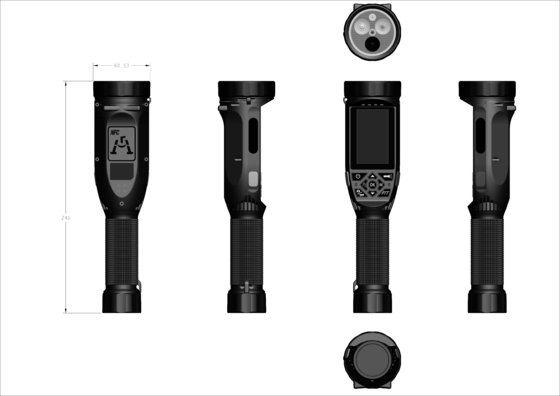วิดีโอ 1080P MP4 วิดีโอตํารวจ เครื่องบันทึกวิดีโอ DVR กล้องใส่ร่างกาย พร้อมไฟฉาย LED