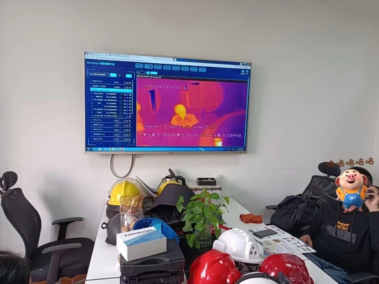 กล้องกล้อง 4G Fireman Safety Helmet พร้อมจอ LCD Vision กันไฟ กันน้ํา