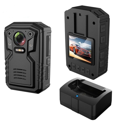 กล้องถ่ายภาพร่างกายตํารวจที่ได้รับการรับรอง IP66 ด้วยแบตเตอรี่ 13MP 2.4 LCD 2G 5000mAh