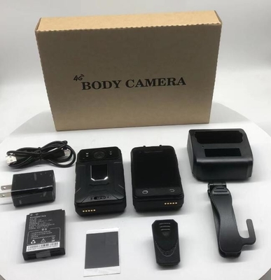 1080P การจํานองใบหน้า กล้อง PTZ ที่สวมใส่ร่างกาย ระบบ Android IP66 กล้องตํารวจกันน้ําด้วย LED