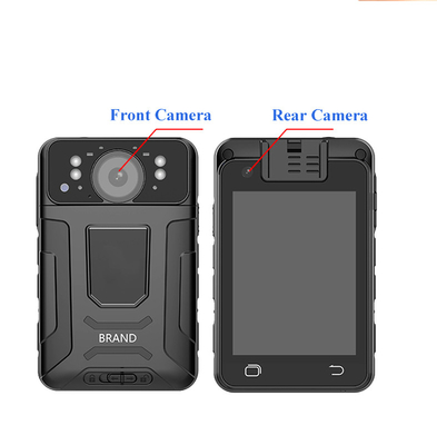 AI การจํานองใบหน้า กองกล้องร่างกายตํารวจ 2 Way Talk Night Vision ระบบ Android