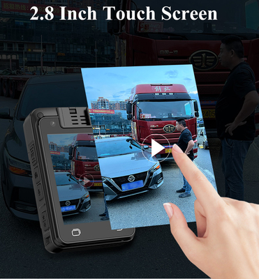 AI การจํานองใบหน้า กองกล้องร่างกายตํารวจ 2 Way Talk Night Vision ระบบ Android