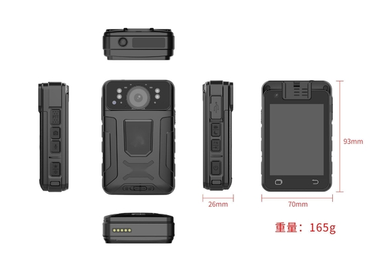 กล้องถ่ายภาพร่างกาย 4G 1080P พร้อม GPS และเลนส์มุมกว้าง 120 องศา พร้อม IP66