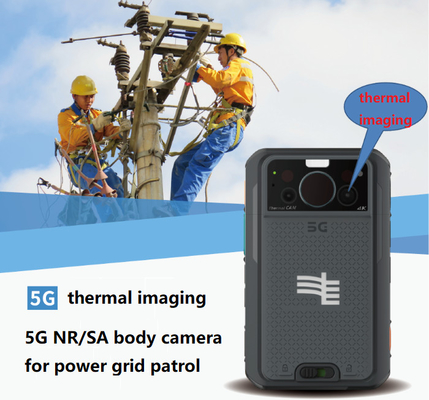 กล้องใส่ร่างกาย 5G พร้อมระบบ Android 10 และแสงสว่าง 1.5W / ไฟโฟลด์ LED