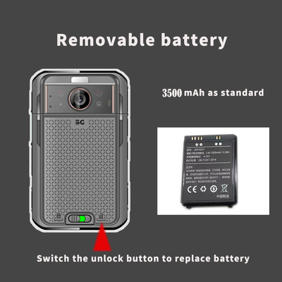 5G 4G 110 องศา กล้องที่ใส่โดยตํารวจ พร้อม 13MP Night Vision 1080P ระบบ Android 10.0