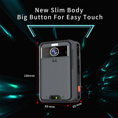 5G 13MP แอนดรอยด์ 10 กล้องร่างกายตํารวจ พร้อมความจํา 2G + 16G และ NFC ทางเลือก