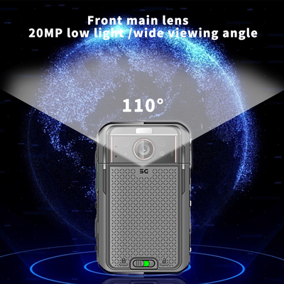 กล้องร่างกายตํารวจ 5G 13MP ที่มีความทันสมัย พร้อม USB และความจําภายใน 2G 16G เพื่อการรักษาความปลอดภัยเพิ่ม