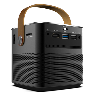 โปรเจคเตอร์กระเป๋าเล็กขนาดสูงถึง 20K DLP พร้อม LED RGB 64 ลูเมน