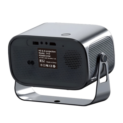 มินิ โปรเจคเตอร์พกพาพร้อม WiFi6 2.4G/5G 802.11a/b/g/n/ac/ax GPU ARM Mali-450 MP2 GPU เทคโนโลยีโปรเจคชั่น LCD 720P