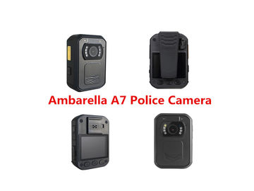 กล้องวิดีโอตำรวจ 1080P Ambarella A7, กล้องที่สวมใส่ร่างกาย 5MP CMOS Sensor