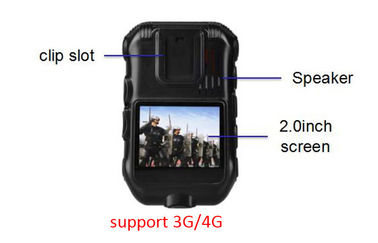การบังคับใช้กฎหมายกล้องกันน้ำ 140 องศามุมมอง 3600 MAH Battery
