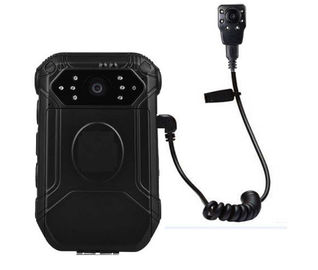 เครื่องบันทึกกล้องตำรวจสีดำทนทาน 3600 mAh ลิเธียมเปลี่ยนแบตเตอรี่รองรับ GPS