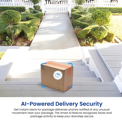 สนับสนุน IR Night Vision Dual Camera Doorbell ด้วยการสื่อสารเสียงสองทางและ AI Recognition ของมนุษย์