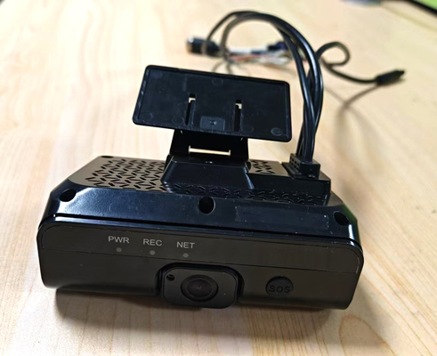 การรับรู้ใบหน้าของผู้ขับรถ Dashboard 4G Dashcam กล้องสองตัว AI ADAS DMS