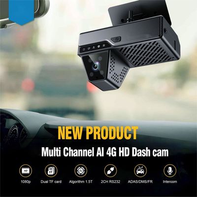 กล้องติดรถยนต์ 4G 3 ช่อง ADAS DSM พร้อมซอฟต์แวร์แพลตฟอร์ม Cmsv6