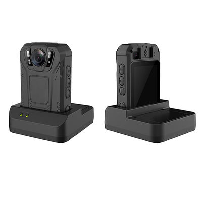 SOS LED สีแดงและสีฟ้า LED 4 สีขาว LED กล้องมือถือ 4G 2K 2.4in Android 12 Bodycam