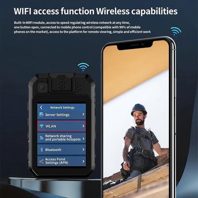 กล้องถ่ายภาพร่างกายตํารวจ 2K พร้อมระบบ Android 12 และ H.265/H.264 Encoding สําหรับการบันทึกวิดีโอที่มีคุณภาพสูง