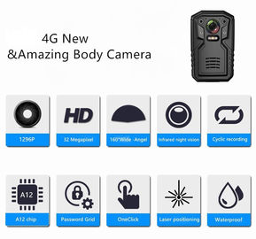 Pocket Security Guard Body Camera 32GB / 64GB / 128G พร้อม RTOS + Linux Dual System