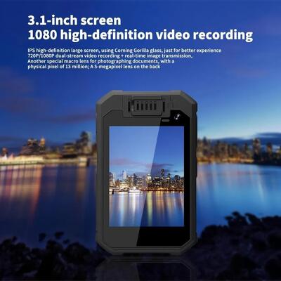 4G wifi ออดิโอ 2 ด้านคุย GPS สด วิดีโอ กล้องถ่ายภาพร่างกายสําหรับการบังคับใช้กฎหมาย