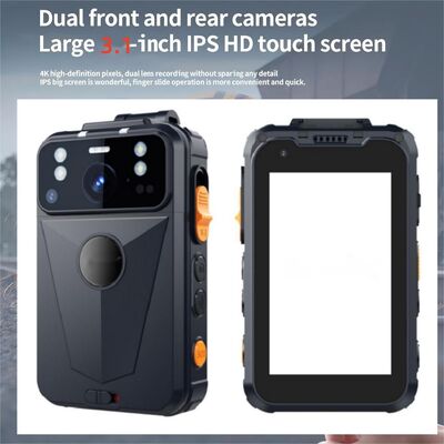 4G WiFi สตรีมสด GPS ติดตาม กล้องสวมใส่ร่างกาย PTT Intercom