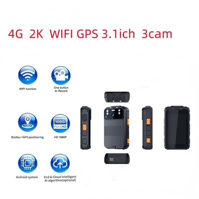 4G Bodycam Wifi ONVIF เครื่องบันทึกวิดีโอส่วนตัว