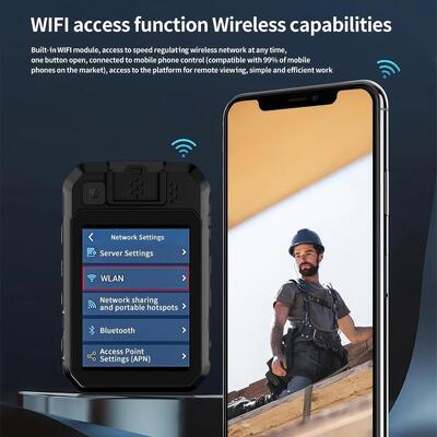 4G Bodycam Wifi ONVIF เครื่องบันทึกวิดีโอส่วนตัว