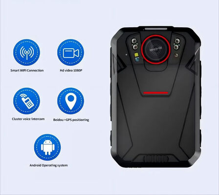 4G Wifi Bodycam ระบบ Android จอสัมผัส 2.4 นิ้ว ONVIF RSTP