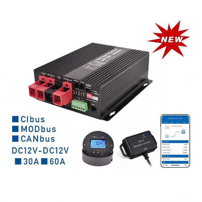 DC 12V 30A 60A เครื่องควบคุมชาร์จ Canbus Cibus Modbus
