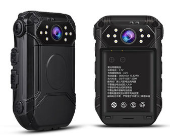 2 Way Spy Body สวมใส่กล้องเสียงและฟังก์ชั่นระยะไกล WIFI GPS สร้างขึ้นในการ์ด TF 32 GB