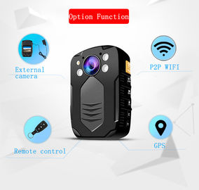 HD 4K 2 นิ้ว 1080P กล้องวิดีโอตำรวจร่างกายด้วย Night Vision & เอาต์พุตวิดีโอHDMI