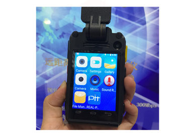 ตัวกล้องตำรวจ 4G สวมกล้อง / หน้าจอ 2.8 นิ้วกันน้ำ IP66 กล้องรักษาความปลอดภัย Wifi 140 องศามุม