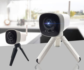 กล้องรักษาความปลอดภัยขนาดเล็ก Wifi พร้อมกล้องรักษาความปลอดภัย IP แบบใช้แบตเตอรี่ 18650 1080p ที่เก็บข้อมูลบนคลาวด์ฟรี