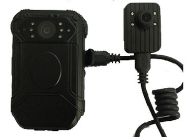 กล้องที่สวมใส่ร่างกาย 1080P การเล่น GPS 140 มุมกว้าง Night Vision กล้องบันทึกตำรวจ