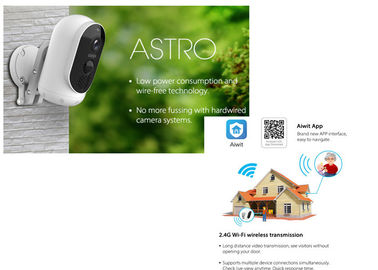 1080P WiFi IP กล้อง ความปลอดภัยไร้สายกลางแจ้ง การชาร์จแบตเตอรี่ กล้อง การเฝ้าระวังเสียง PIR Motion Detection การ์ด SD