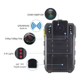 ตำรวจ Android 4G ควรสวมกล้องวิดีโอพ็อกเก็ตกล้อง Night Vision สำหรับพลเรือน