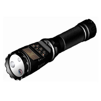 เครื่องบันทึก LED ไฟฉายยุทธวิธีตำรวจ 120 องศา